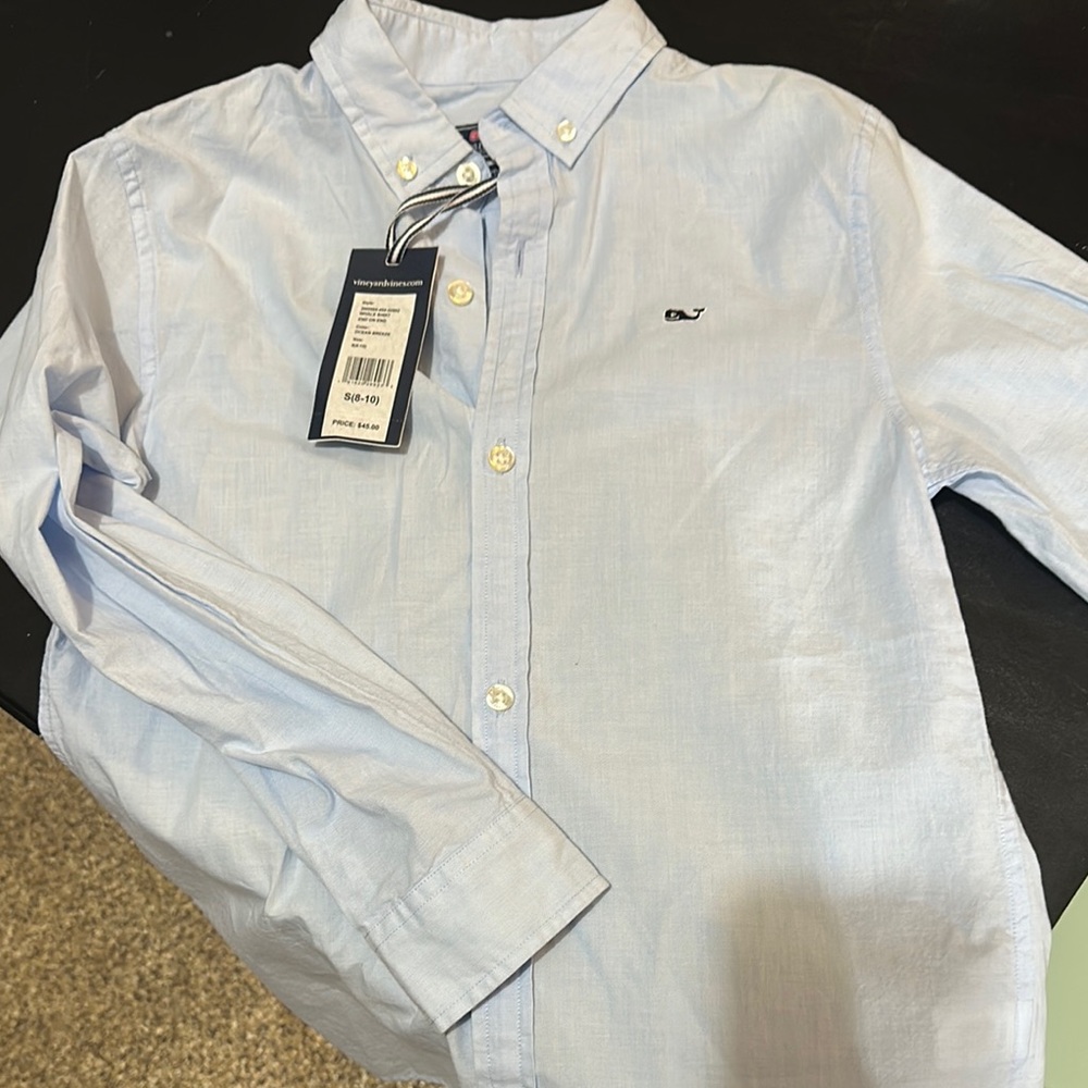 Vineyard Vines Blue Classic Button Down Shirt